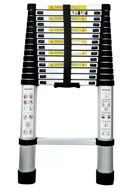 Escada de Alumínio Telescópica Multiuso Nagano Dobrada