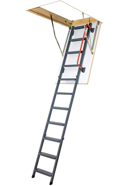 Escada de Metal para Sótão Fakro LMK Komfort Aberta Lateral
